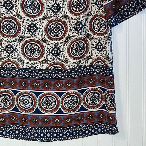 Bebop Womens XS Paisley Be You Be Free 3/4 Sleeve Casual Shift Dress XS - Picture 4 of 10